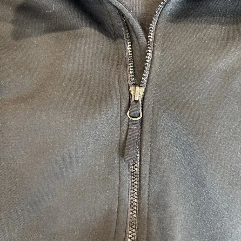 The North Face Jacket Mens‎ Xl Full Zip Up Black Polyester Softshell